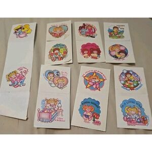 Vintage 80's CABBAGE PATCH KIDS Scratch & Sniff Stickers Set Lot - 20 Stickers